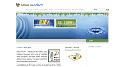 Desktop Screenshot of lesico-cleantech.com