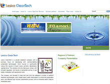 Tablet Screenshot of lesico-cleantech.com